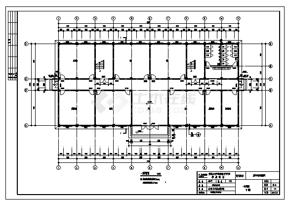 土木工程毕业设计_2700平方米某市某四层中学教学楼建施cad图(含计算书，毕业设计)-图二