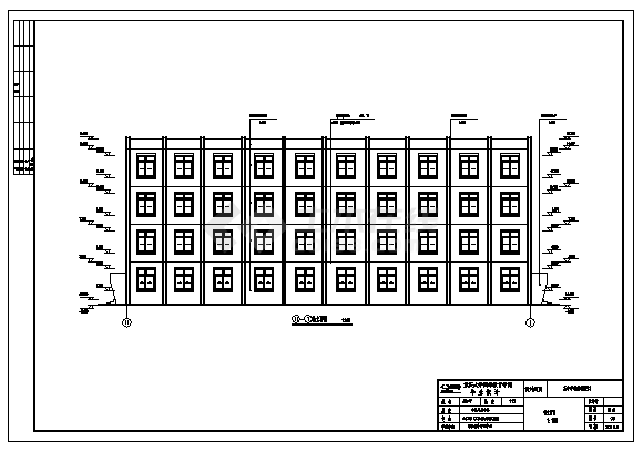 土木工程毕业设计2700平方米某市某四层中学教学楼建施cad图含计算书