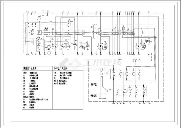 某电气CAD设计详细完整接线图-图一