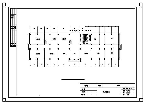 土木工程毕业设计_4600平米某5层教学楼全套建施cad图（含计算书，毕业设计）_图1