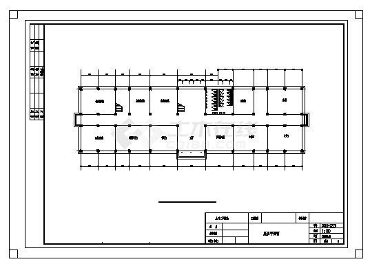土木工程毕业设计_某市某五层教学楼建施cad图(含计算书，毕业设计)-图二