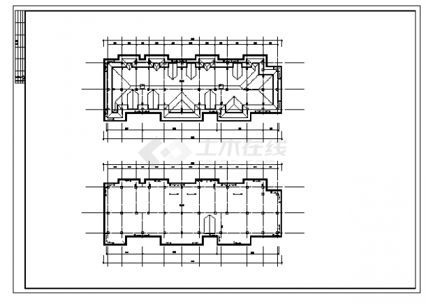土木工程毕业设计_2700平米左右某五层框架结构住宅楼建施cad图(含计算书，毕业设计)-图一