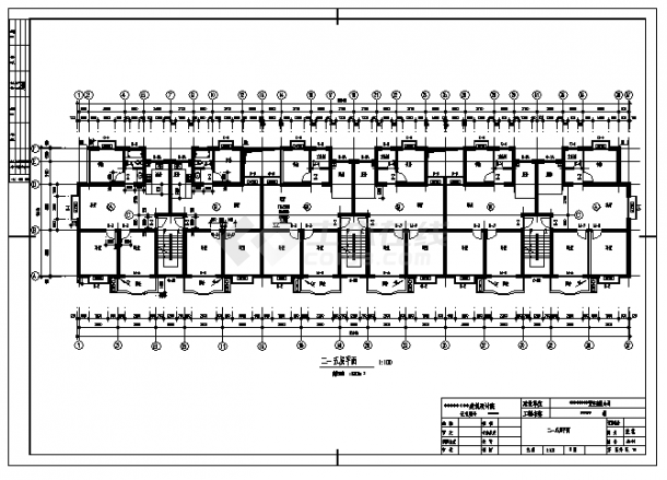 土木工程毕业设计_3470平米六层砖混住宅建施cad图(含计算书，毕业设计)-图二