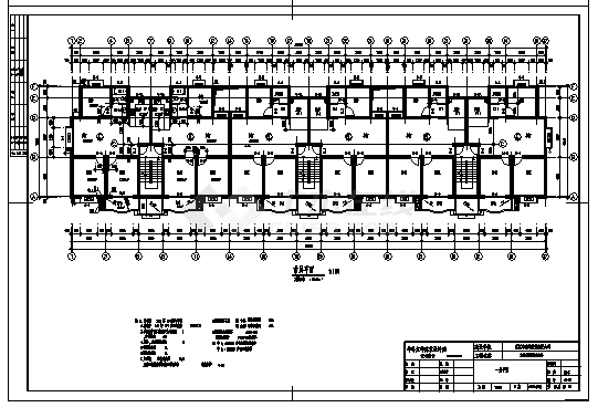 土木工程毕业设计_3400平米某六层砖混住宅楼建施cad图(含计算书，毕业设计)-图二