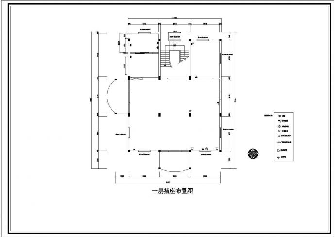 某三层砖混结构临海别墅室内装修设计cad全套施工图（甲级院设计）_图1
