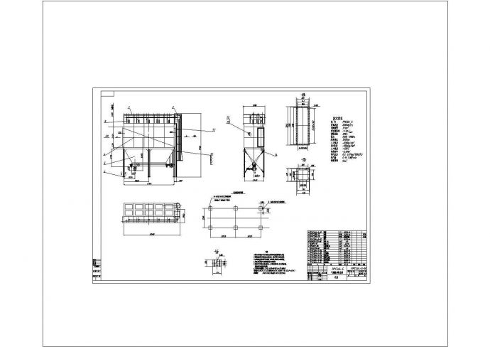 气箱脉冲袋式除尘器CAD建筑设计施工图_图1