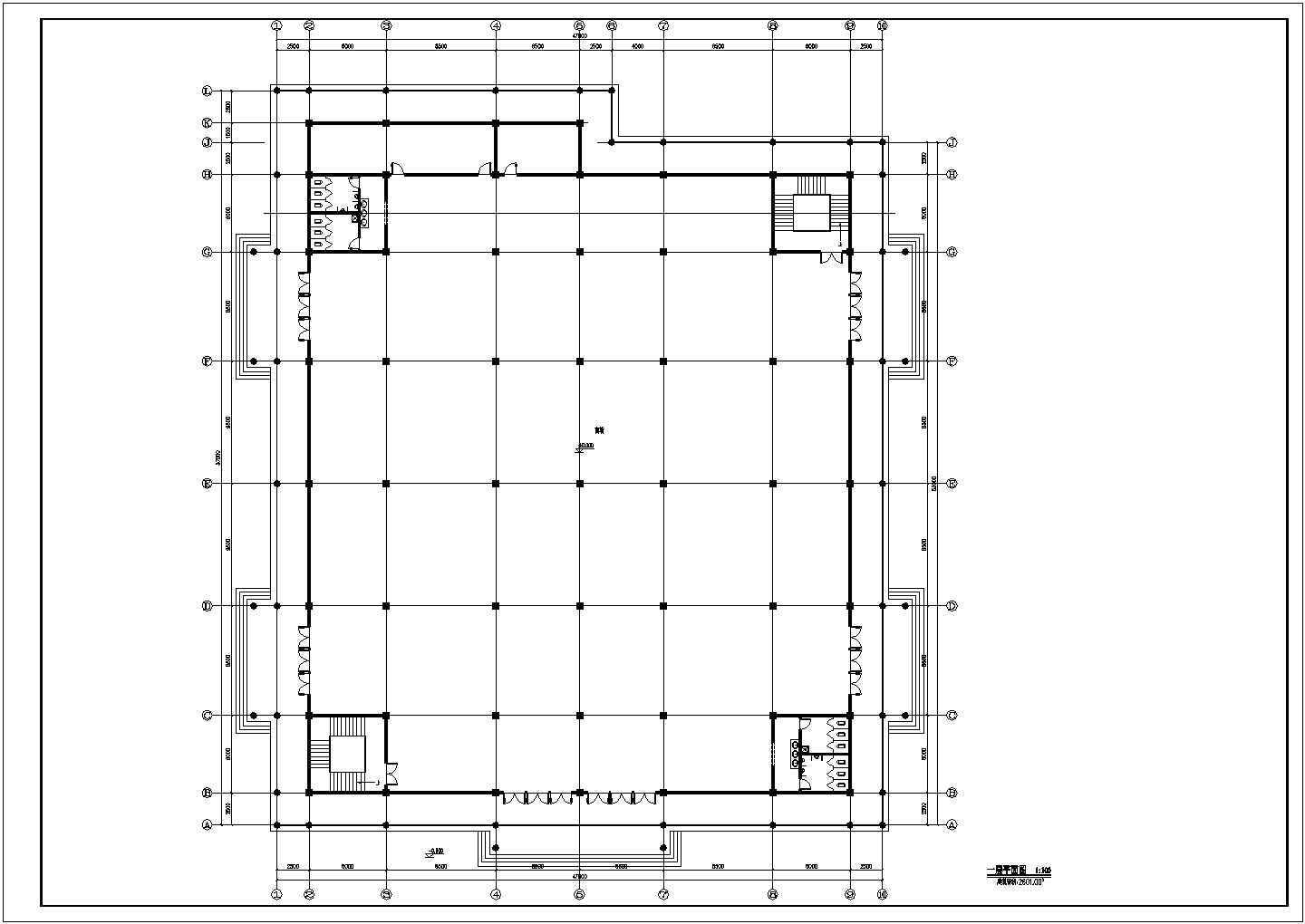某地区现代仿古建筑服务中心设计详细方案施工CAD图纸