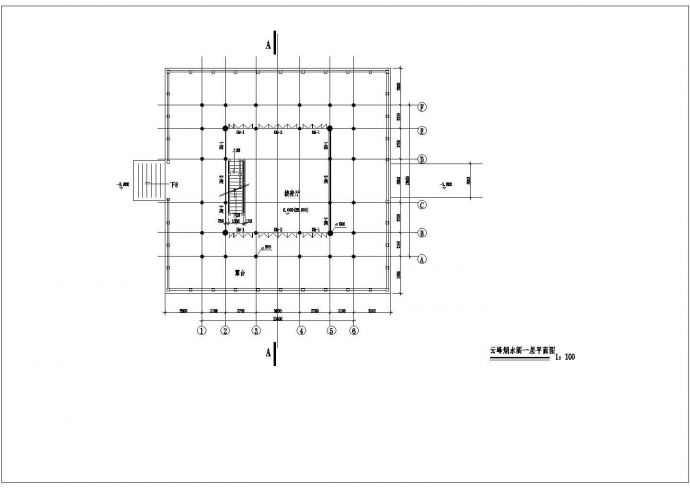 某地区云峰烟水阁建筑设计详细方案施工CAD图纸_图1