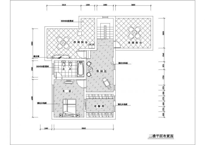某二层砖混结构小型别墅室内装修设计cad全套施工图（甲级院设计）_图1