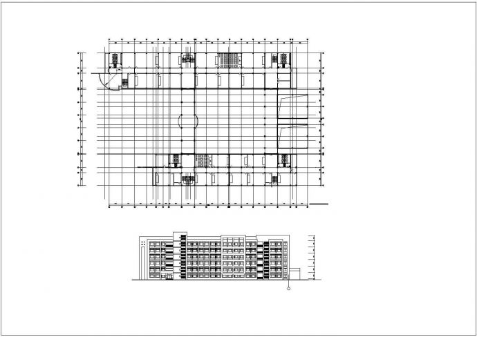 某6层35000平米大学教学楼建筑设计图_图1