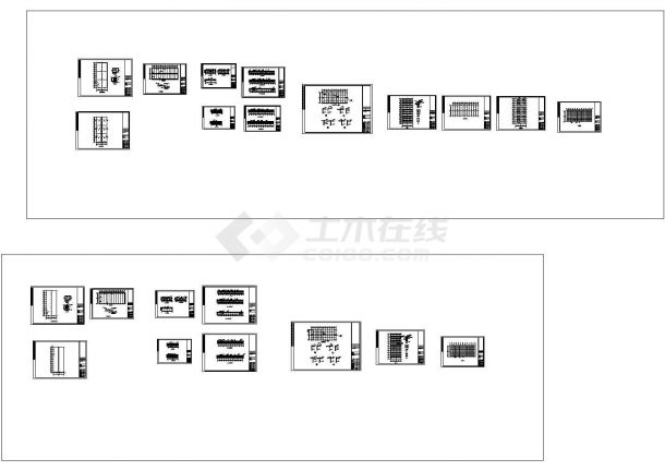 某学校新式连栋薄膜大棚图纸(cad)-图一