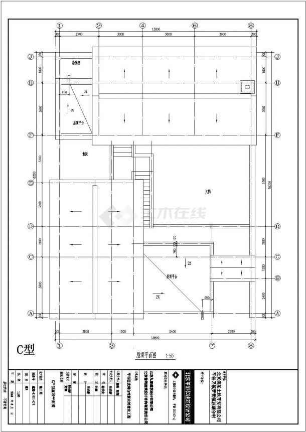 北方地区某二层框架结构新农村别墅设计cad全套建筑施工图纸（标注详细）-图一