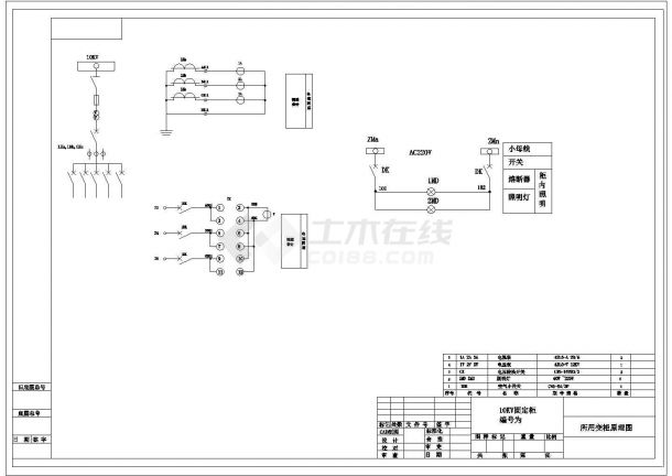 某高压CAD大样设计全套原理图-图一
