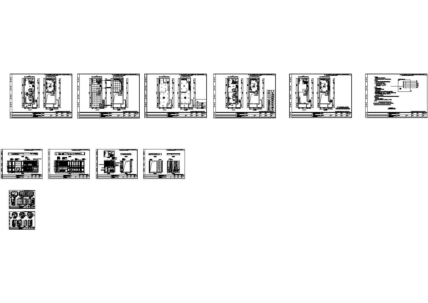 37平方复式公寓装饰设计施工图纸