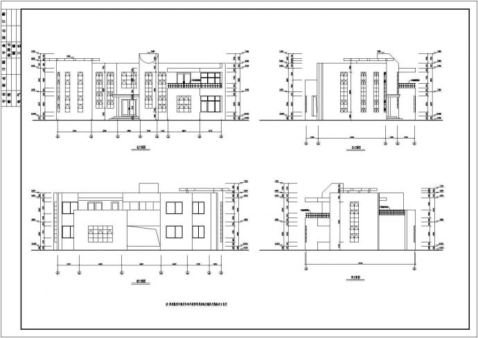 别墅设计_13套现代风格别墅建筑施工CAD图_图1