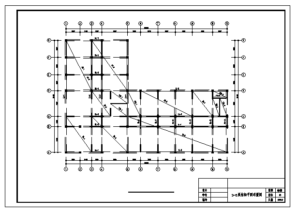 土木工程毕业设计_办公楼设计_3400平米某六层框架结构综合办公楼结施cad图(含计算书，毕业设计)_图1