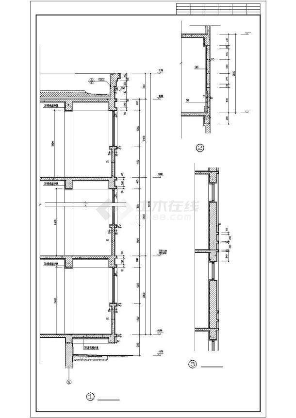 某多层住宅楼建筑施工cad图（共12张）-图一