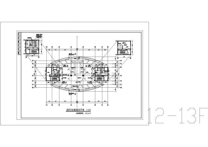 某十八层高层办公楼CAD建筑设计施工图_图1