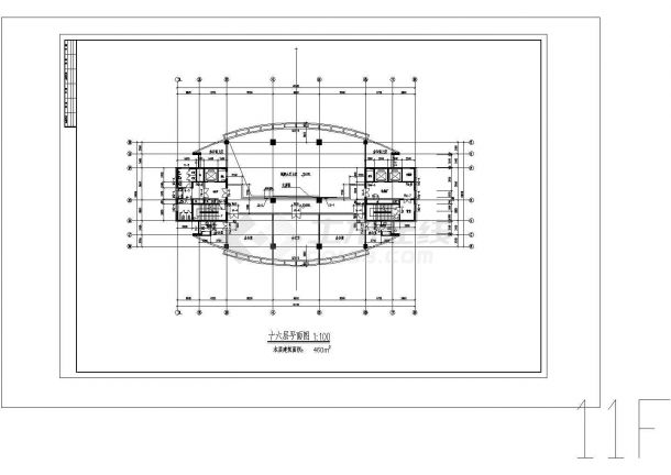某十八层高层办公楼CAD建筑设计施工图-图二