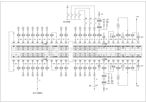某电厂10KV高压CAD系统图-图一