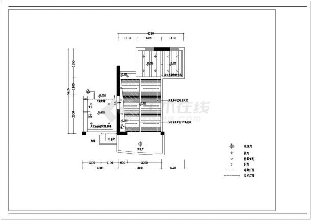 某城市家庭装修设计cad施工图-图一