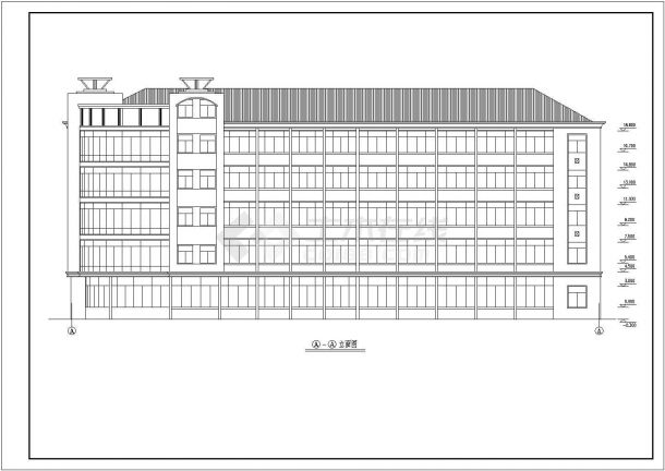 厂房设计_某地区工业厂房建筑详细设计方案施工CAD图纸-图一