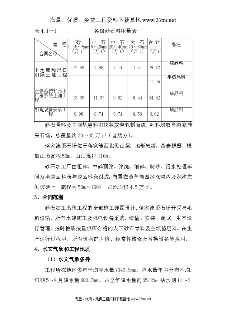 安徽某抽水蓄能电站人工砂石加工系统工程施工技术标书//-图二