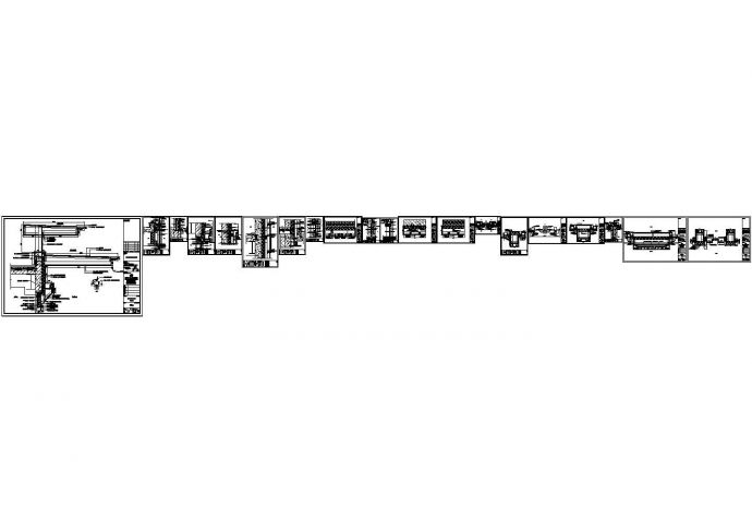 一个售楼部造型幕墙的节点图(cad)_图1