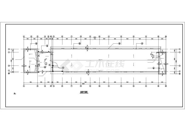 某中学教学楼建筑施工设计CAD图纸-图一