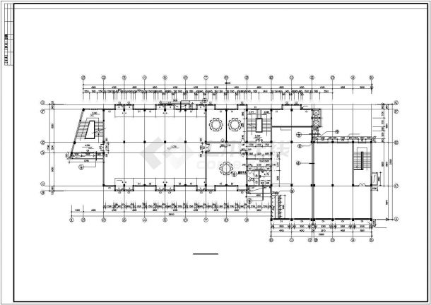 食堂综合楼全套建筑设计施工图-图二
