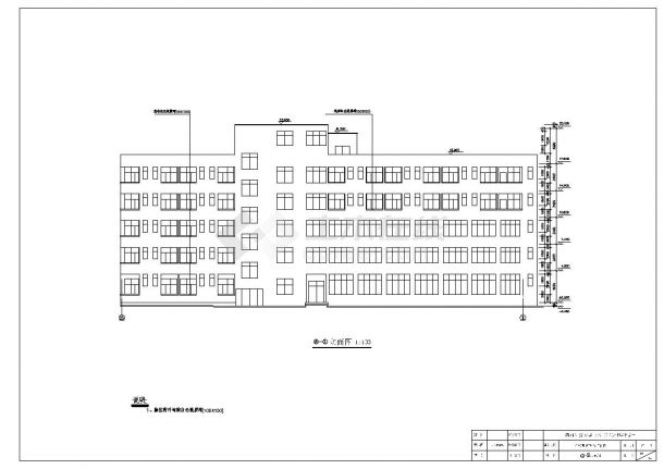 5层6200平一字型门诊楼全套毕业设计含计算书建筑图施工图结构图全套图纸-图二