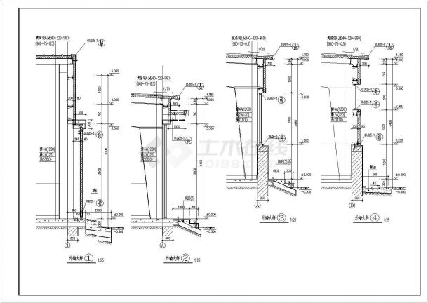 某地区工业钢排架库房一建筑详细设计方案施工CAD图纸-图二