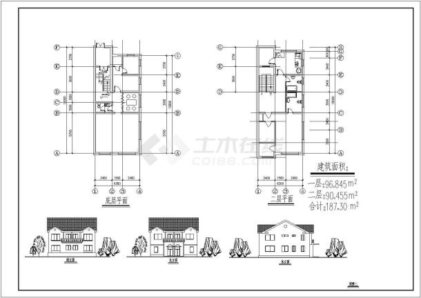 厂房设计_某地区高层厂房建筑详细初步设计方案施工CAD图纸-图一