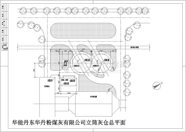 某地区工业城建筑煤仓详细设计方案施工CAD图纸-图二