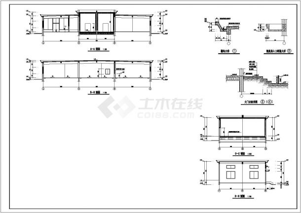 厂房设计_某地区冷库厂房建筑详细设计方案施工CAD图纸-图一