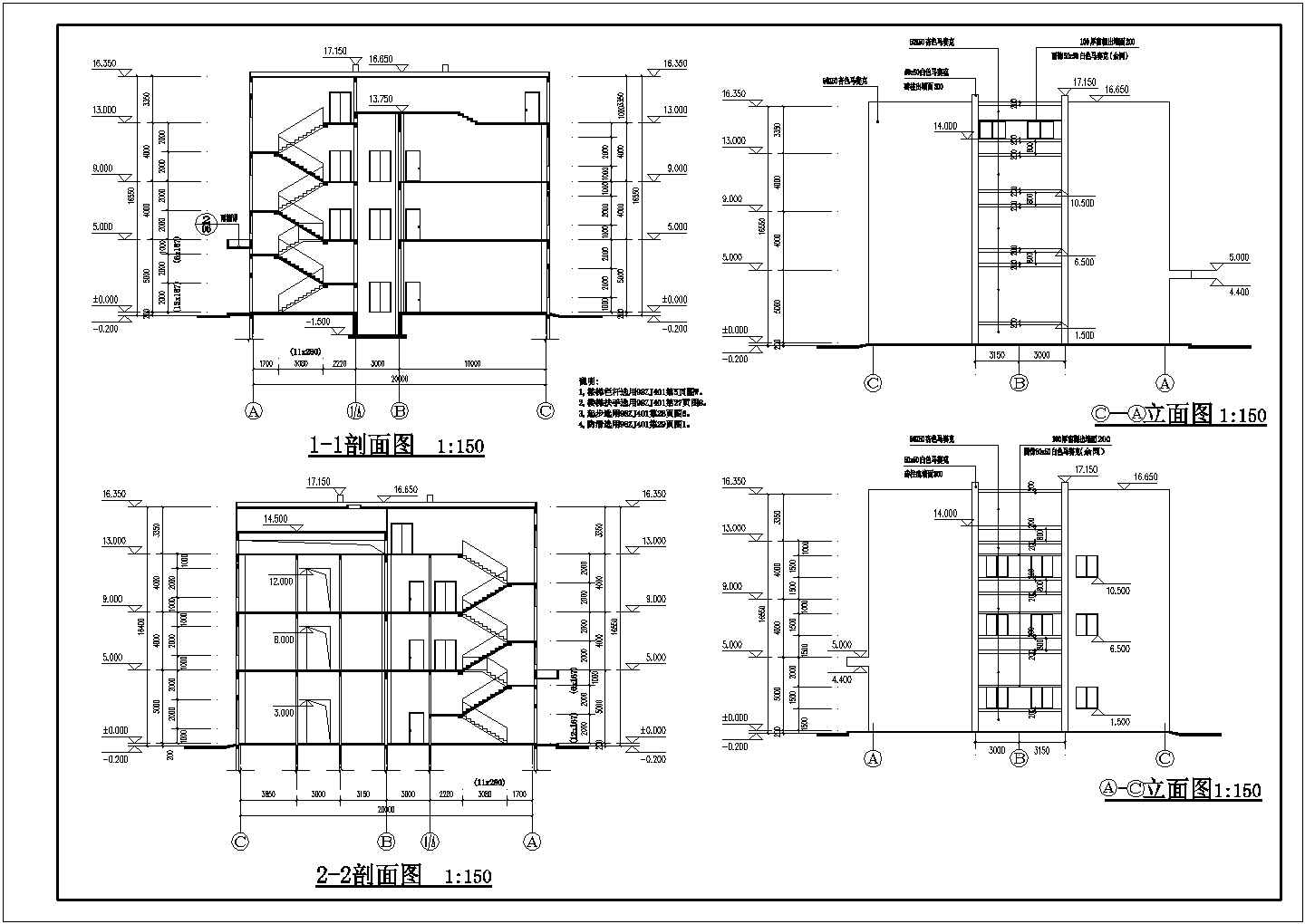 厂房设计_某地区工业大型厂房建筑详细设计方案施工CAD图纸