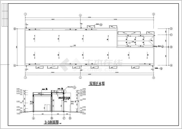 某地区厂机修动力车间建筑详细设计方案施工CAD图纸-图二