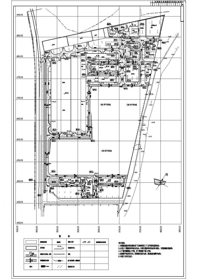 某地区厂区建筑规划总详细设计方案施工CAD图纸_图1