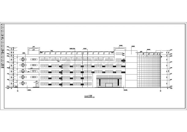 某地区电子厂全套建筑详细设计方案施工CAD图纸-图二