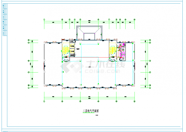 安徽嘉年华游乐园办公商业楼电气施工图甲级院最新CAD图纸-图一