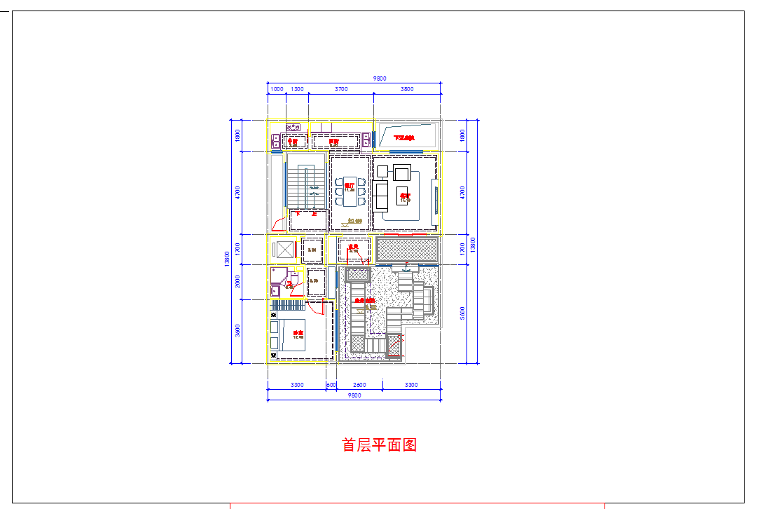 浙江平地别墅小区院墅平面户型图CAD图纸
