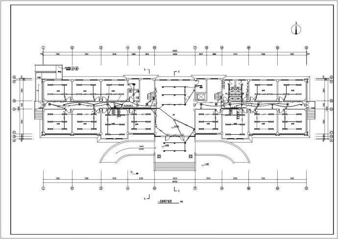 办公楼设计_某厂区五层办公楼电气施工CAD图纸_图1