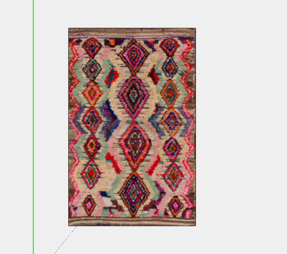 彩色方块布艺地毯su模型-图二