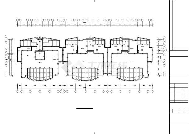 九层住宅电气及消防系统设计施工cad图纸（含地下三层）-图一