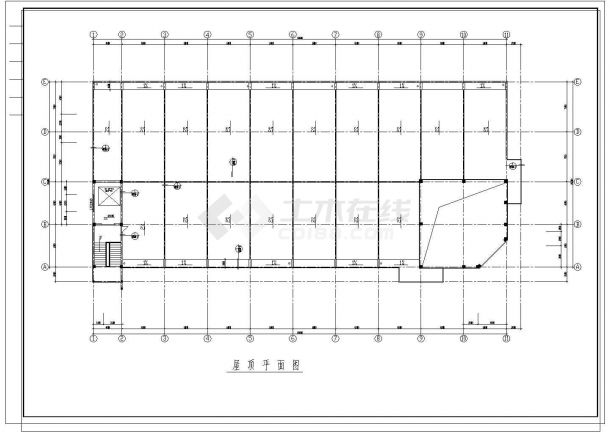 2677.9平米三层框架结构办公楼毕业设计（含建筑结构施工图、平面图、进度图、网络图）-图一