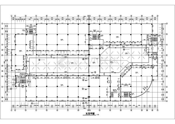 广西南宁某中学教学楼建筑CAD施工图纸-图一