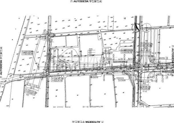 秋南街市政道路系统结构施工图-图一