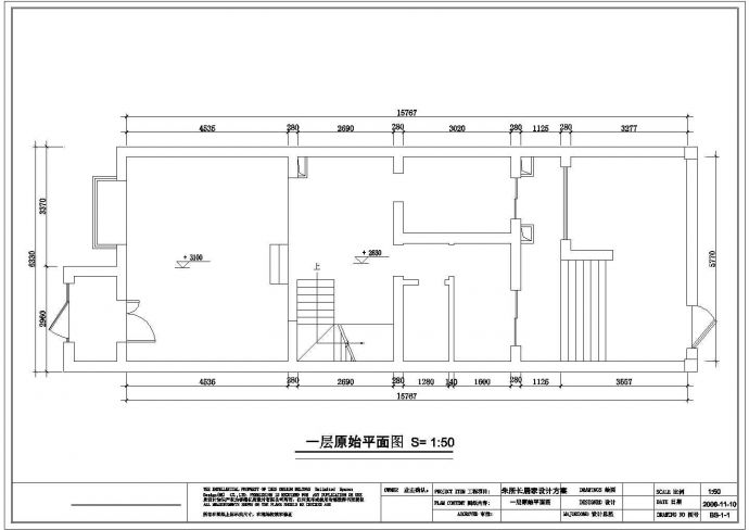 别墅设计_三层别墅空间平面装修CAD图_图1
