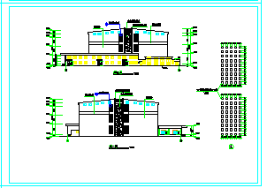 某地3层框架结构冷库建筑设计cad施工图纸-图二