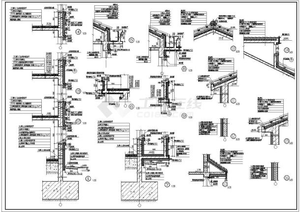 某地上十四层短肢剪力墙结构高层住宅建筑施工CAD图纸-图一